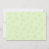 双生児のベビーシャワー招待状 招待状 (裏面)