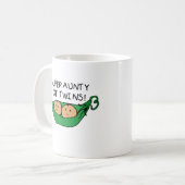 双生児のポッドの極度の伯母さん コーヒーマグカップ (正面左)