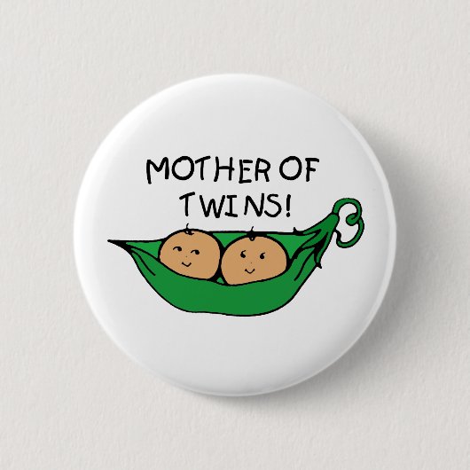 双生児のポッドの母 缶バッジ (正面)