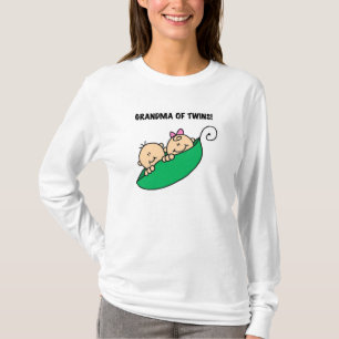双生児のポッドの祖母のエンドウ豆 Tシャツ