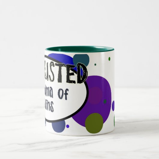 双生児のマグの排出された祖母 ツートーンマグカップ (中央)