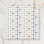 双生児のモダン双生児シャワー フェイバータグ (裏面)