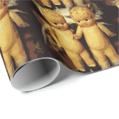 双生児のヴィンテージの人形 ラッピングペーパー (ロールコーナー)