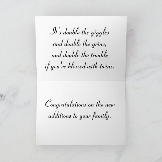 双生児の共有 カード (内部)