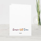 双生児の初めてのクリスマスカード シーズンカード (裏面)