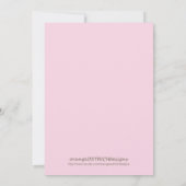 双生児の女の子の女の子の誕生の発表 案内状 (裏面)