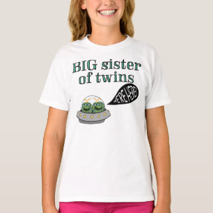 双生児の姉"私達はここにいます! " Tシャツ
