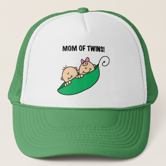 双生児の母がTシャツとギフトを着た キャップ (正面)
