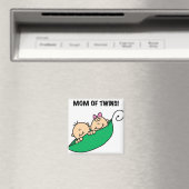 双生児の母がTシャツとギフトを着た マグネット (インサイチュ (食洗機))