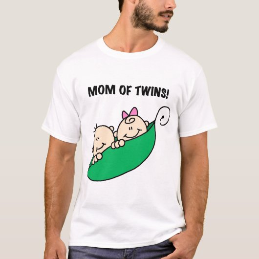 双生児の母がTシャツとギフトを着た Tシャツ (正面)
