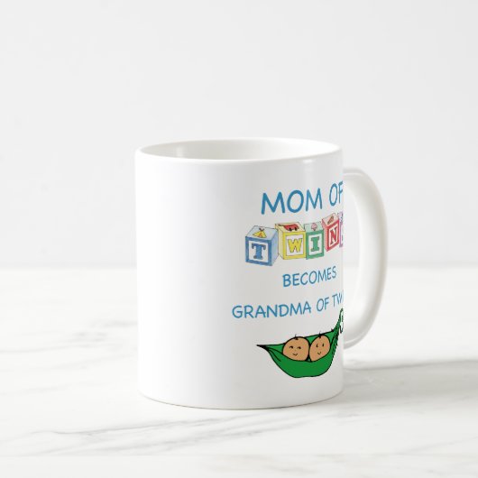 双生児の母そして祖母 コーヒーマグカップ (正面右)