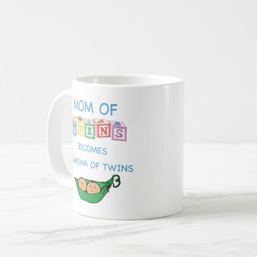 双生児の母そして祖母 コーヒーマグカップ (正面左)