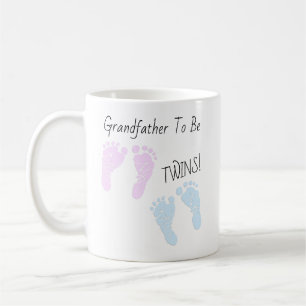 双生児の発表がある足跡Grandfaother コーヒーマグカップ