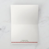 双生児の第1クリスマスの休日カード(赤い) シーズンカード (内部)