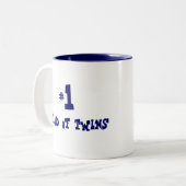 双生児の#1パパ ツートーンマグカップ (正面左)