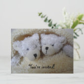 双生児はベビーシャワーの招待に耐えます 招待状 (スタンド正面)