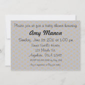 双生児は方法ベビーシャワーにあります 招待状 (裏面)