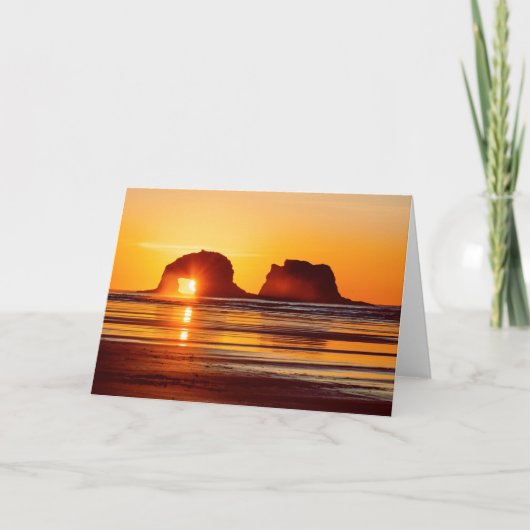 双生児は日没の挨拶状を揺すります カード (正面)