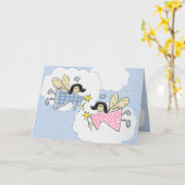 双生児カード カード (黄色い花)