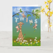 双生児ジャングル カード (黄色い花)