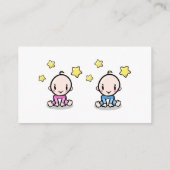 双生児ベビー向けの本、要請、双生児ミックス エンクロージャーカード (裏面)