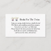 双生児ベビー向けの本、要請、双生児ミックス エンクロージャーカード (正面)