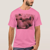 双生児ペット猫のかわいいシャムの子ネコ Tシャツ (正面)