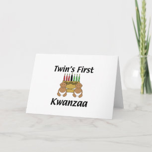 双生児最初Kwanzaa シーズンカード