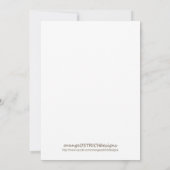 双生児男の子および女の子の誕生の発表 案内状 (裏面)