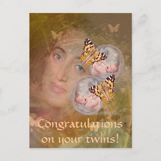 双生児素晴らしだ ポストカード (正面)