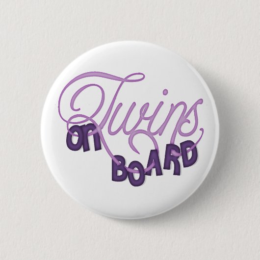 双生児船上に 缶バッジ (正面)