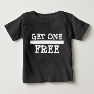 双生児2の買物1は1を自由得ます ベビーTシャツ