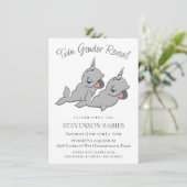 双生児 |グレーチビ(小さくかわいく書いた感じ)マンガの性別の表示 招待状 (スタンド正面)