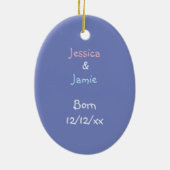 双生児=二度喜び セラミックオーナメント (裏面)