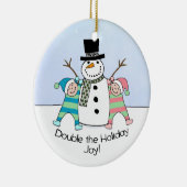 双生児: 二重休日の喜び! セラミックオーナメント (右)