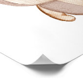 双生児Boho赤ちゃんシャワー歓迎を心から待つ ポスター (角)