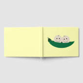 双生双生児の二つの豆ベビー ゲストブック (全面)