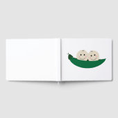 双生双生児の二つの豆ベビー ゲストブック (全面)