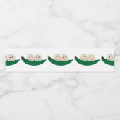 双生双生児の二つの豆ベビー ペットボトルラベル (シングルラベル)