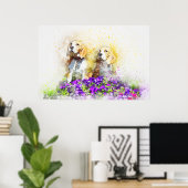 双生犬 ポスター (ホームオフィス)