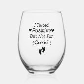 双生魚座 ステムなしワイングラス (正面)