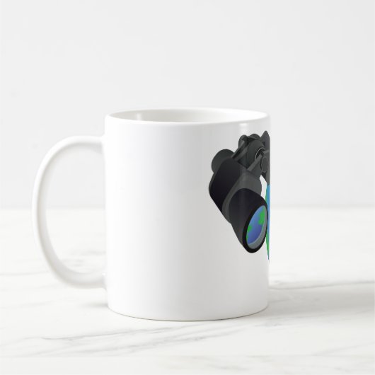 双眼鏡とアースマグ コーヒーマグカップ (左)