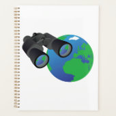 双眼鏡と地球スパイラルプランナー プランナー手帳 (正面)