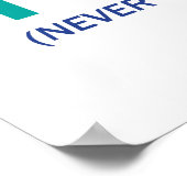 双眼鏡なしで決して ポスター (角)