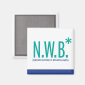 双眼鏡なしで決して マグネット (正面/裏面)