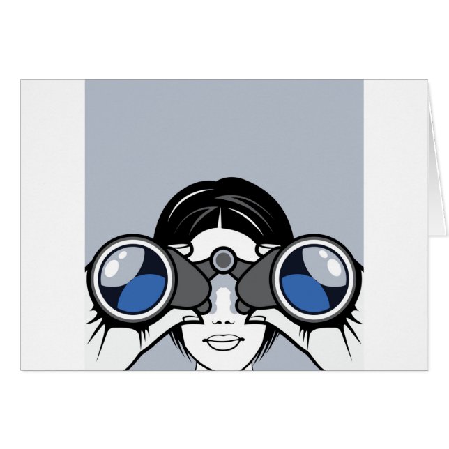 双眼鏡のベクトル (正面横)