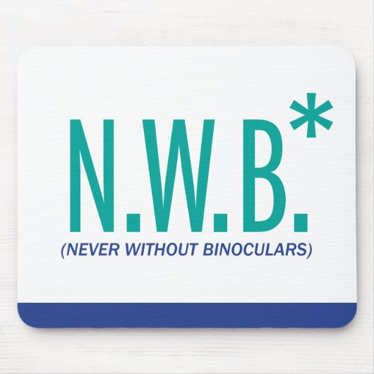 双眼鏡を使わずに マウスパッド (正面)