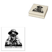 双眼鏡を使用した探索と探索 ラバースタンプ (押印)