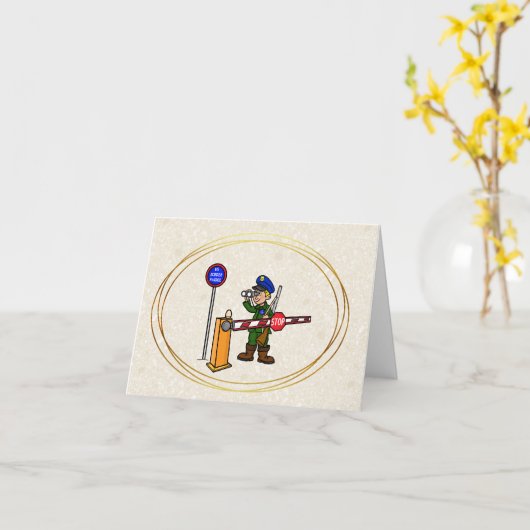 双眼鏡縁ど付き米国パトロールデイエージェント カード (黄色い花)