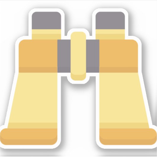 双眼鏡 シール (正面)